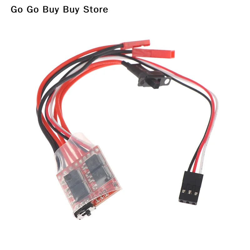 

Hot! Micro ESC 10A 15A 20A 30A Brushed ESC RC ESC Electric Speed Controller For DIY Mini 1/16 1/18 1/24 RC Car Boat Tank W/Brake