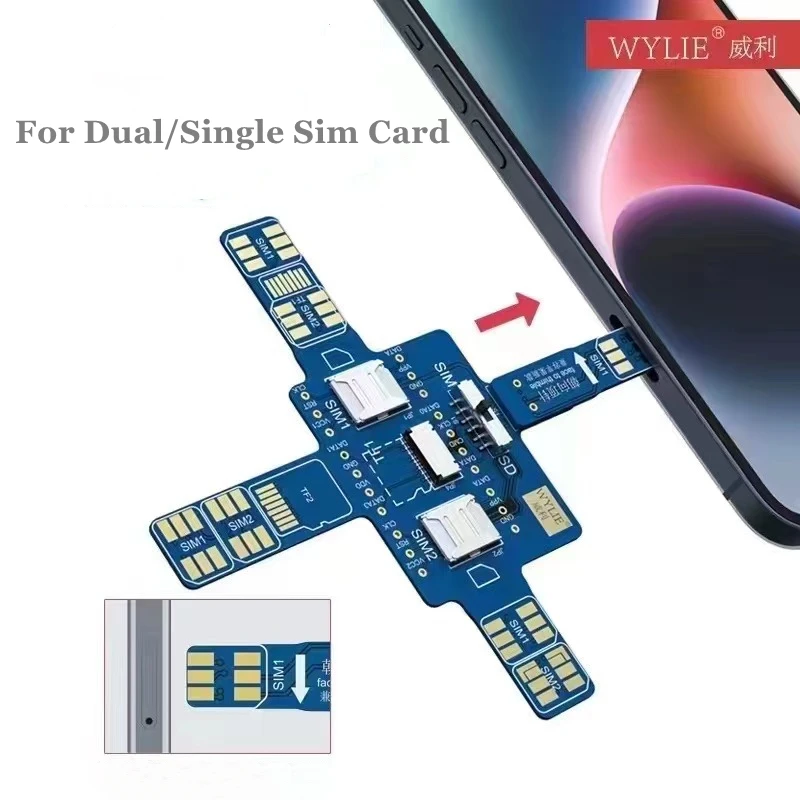 Wylie Universal Smartphone SIM Card Signal Test Board SD TF Card Tester Tool for iPhone Samsung Apple Android