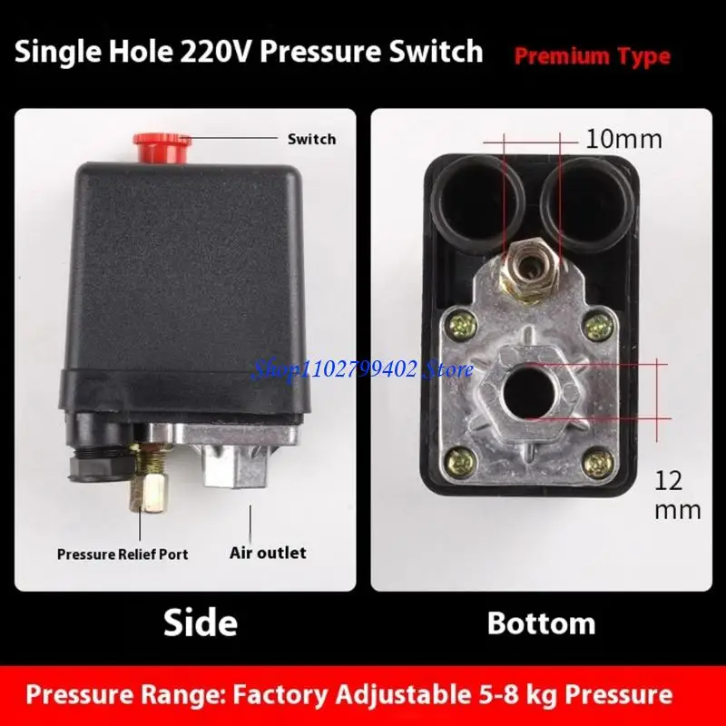 547F Multi Electric Compressor Pressure Valves Assembly Normally Closed Safety Mechanism Homes Use Pressure Regulator Upgrades