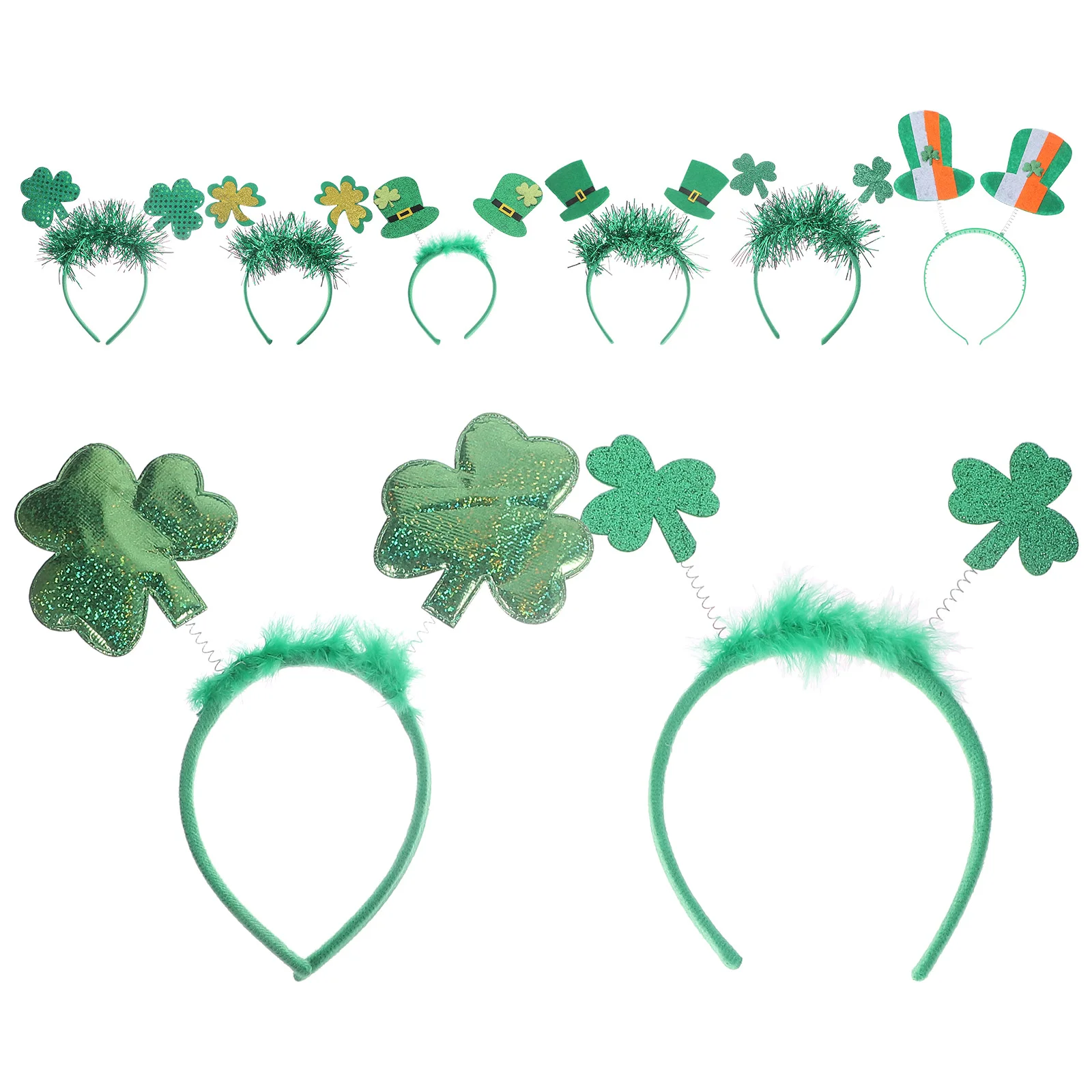 

Irish Festival Headbands Shamrock Hairband Patrick Accessory St Headpiece