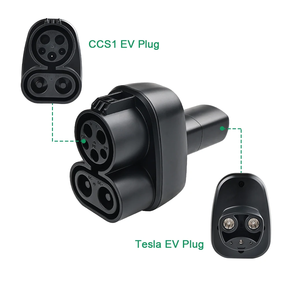 IPENGEN CCS 1 to Tesla Adapter 500V DC 250kW Compatible With Model 3 Y S X Fast Charge For Tesla with DC CCS1 Charger CCS1 Combo