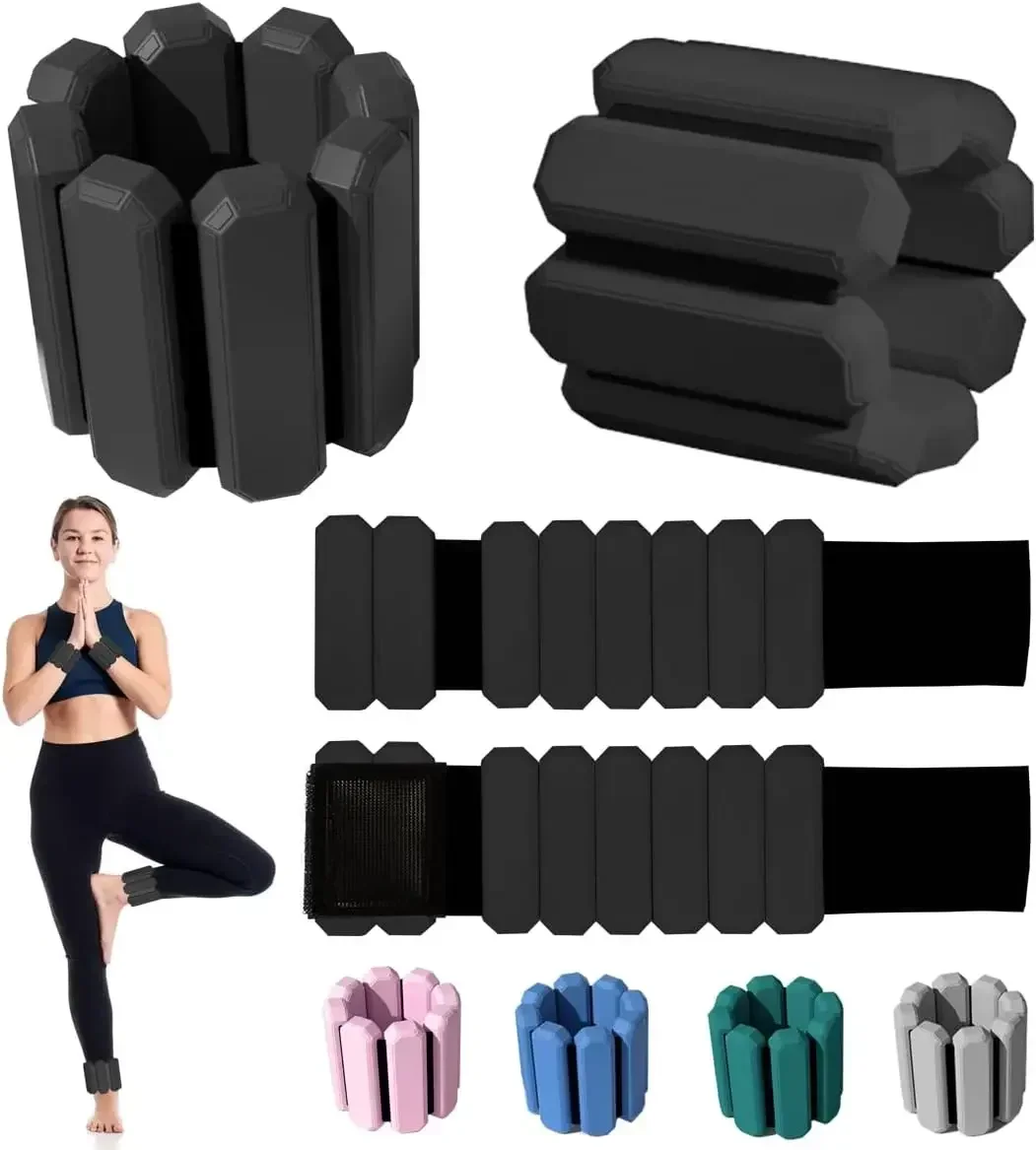Weighted Bracelet Wearable Wrist Ankle Weights Women Men for Yoga Running Cardio Gym Workout Adjustable Arm Leg Bracelet Weights