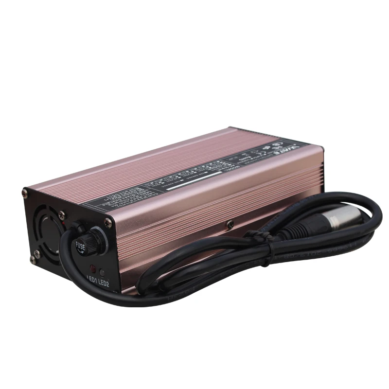 58.8V 5A Charger 14S 52V Li-ion Battery Charger Lipo/LiMn2O4/LiCoO2 Charger Output DC 58.8V With cooling fan Free Shipping