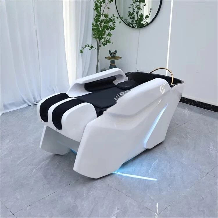 

Luxury Salon Massage Shampoo Bed Chair Electric Shampoo Massage Table for Beauty Hair Salon Spa with Head Therapay