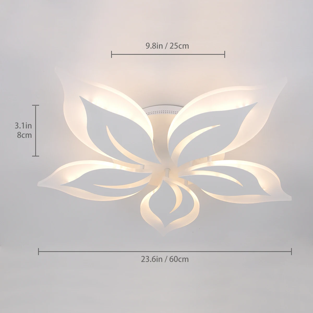 Imagem -06 - Galeed-modern Dimmable Led Luz de Teto Lustre Montagem Nivelada Luzes de Teto Controle Remoto Folha de Acrílico Luminária