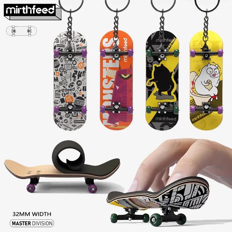 

Wooden Finger Skateboard With Bearings Professional Grade Five Layer Maple Finger Skateboard Children Adult Stress Relief Toys