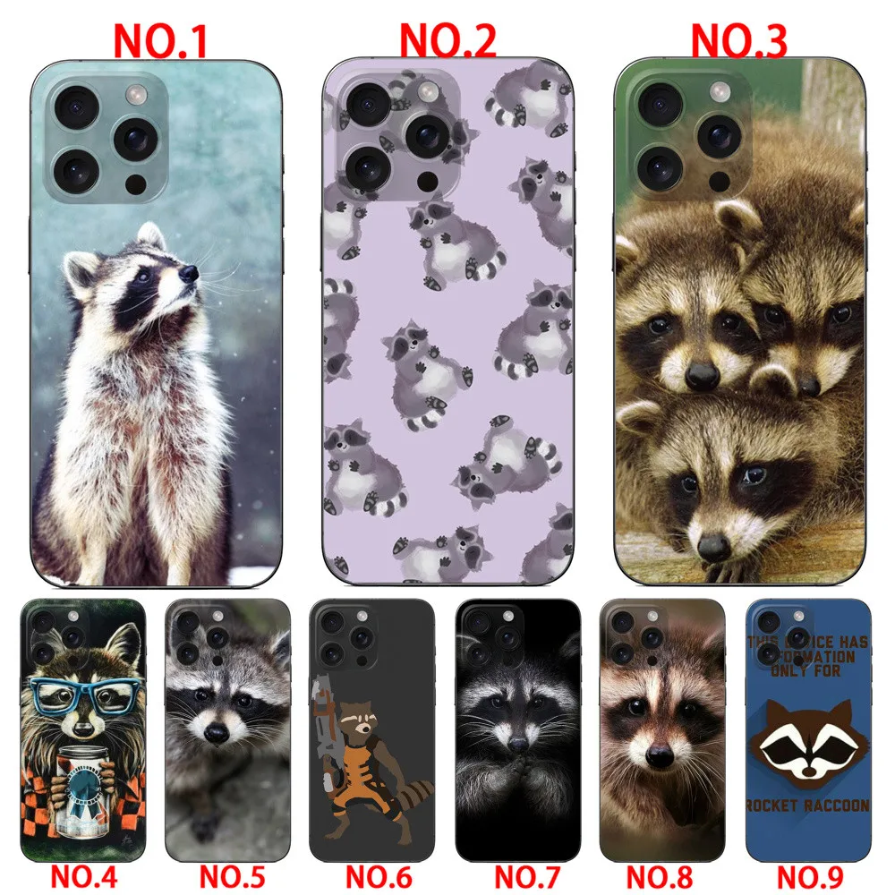 Animal Raccoon Art phone case all model for iPhone 15 Pro 15 Pro Max 16 16 Plus 16 Pro 16 Pro Max