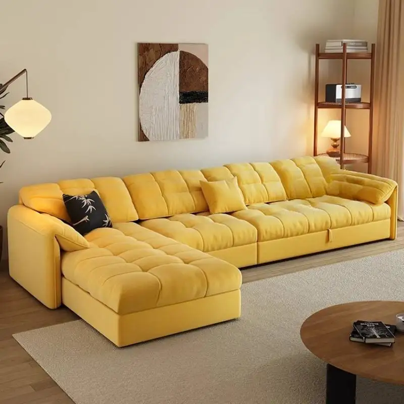

Yellow Designer Living Room Sofas Vintage Puff Modern Luxury Living Room Sofas Cheap Japanese Woonkamerbanken Furniture