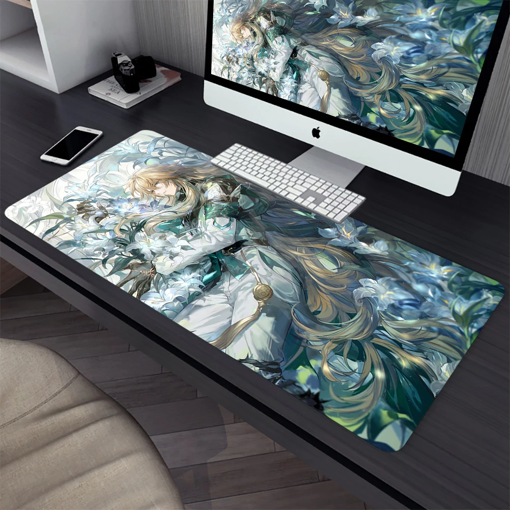 Honkai Star Rail Luocha Large Gaming Mouse Pad Computer Mousepad PC Gamer Laptop Mouse Mat Office Mausepad Keyboard Mat Desk Pad