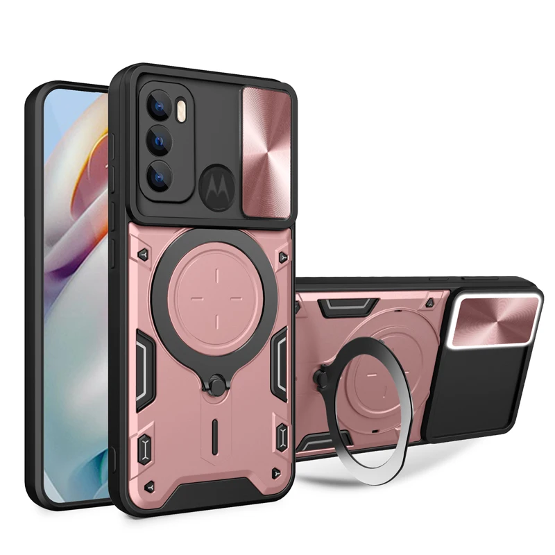 

For Moto G200 5G Case Car Holder Magnet Phone Case for Motorola Moto G200 5G MotoG200 G 200 Camera Protective Armor Back Cover