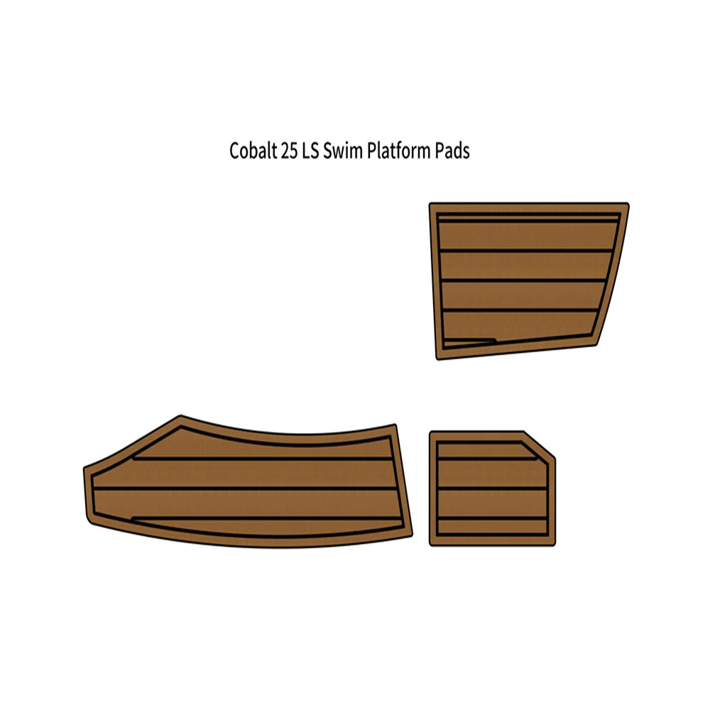 

Cobalt 25 LS Swim Platform Step Pad Boat EVA Foam Faux Teak Deck Floor Mat Backing Self Adhesive SeaDek Gatorstep Style