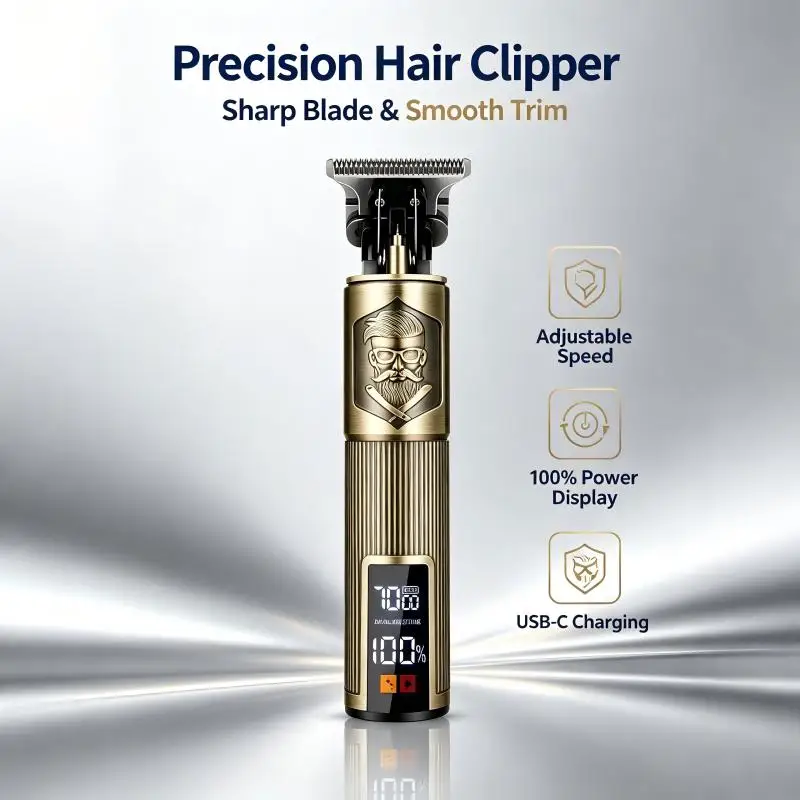 2026 T9 USB Electric Hair Clipper For Men Hair Cutting Machine Rechargeable Man Shaver Trimmer Barber Technical Beard Trimmer