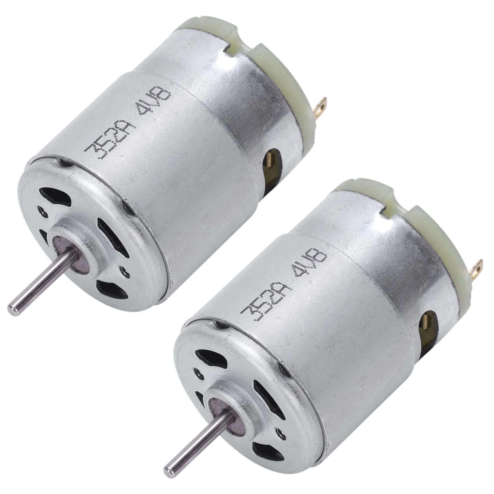 2X RS380 DC 1.5-18V 30000RPM Micro Motor 38x28mm for RC Model Toys DIY, Silver