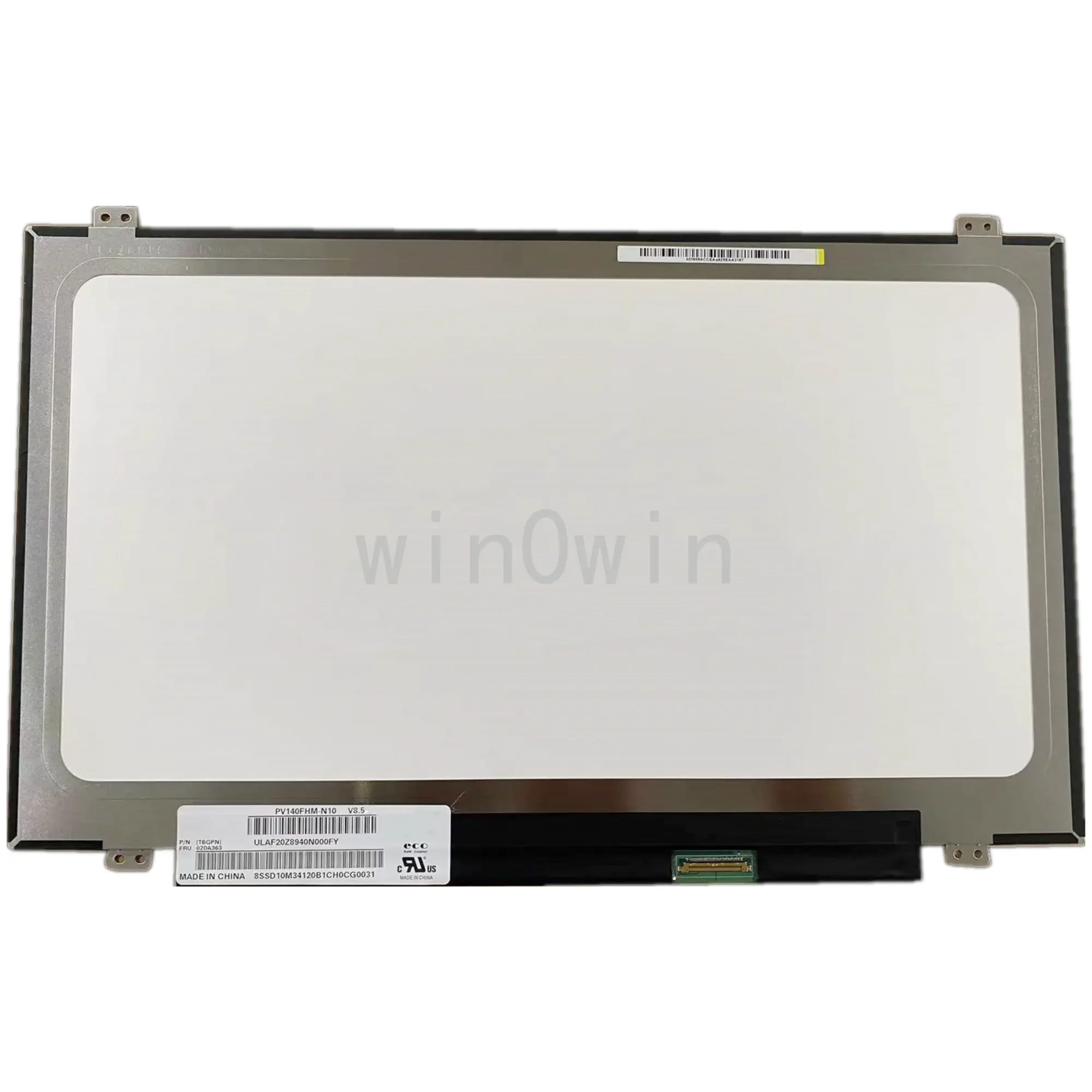 PV140FHM-N10 V8.5 14.0 بوصة 1920 × 1080 شاشة لاب توب LCD 30 دبابيس #1