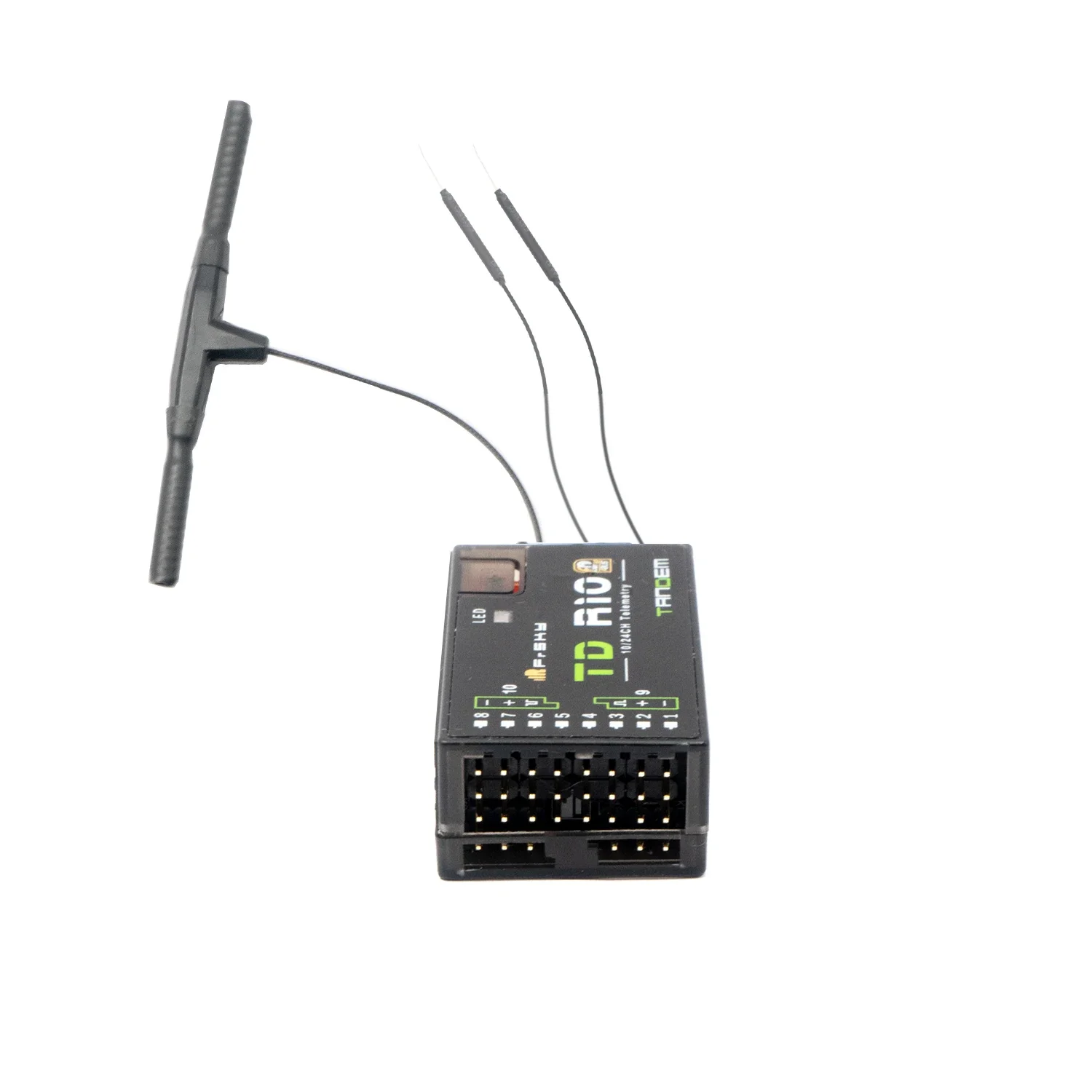 FrSky TD R10 2.4GHz 900MHz Receptor de frequência dupla RX 10CH Receptor de canal PWM para avião de controle remoto helicóptero drone