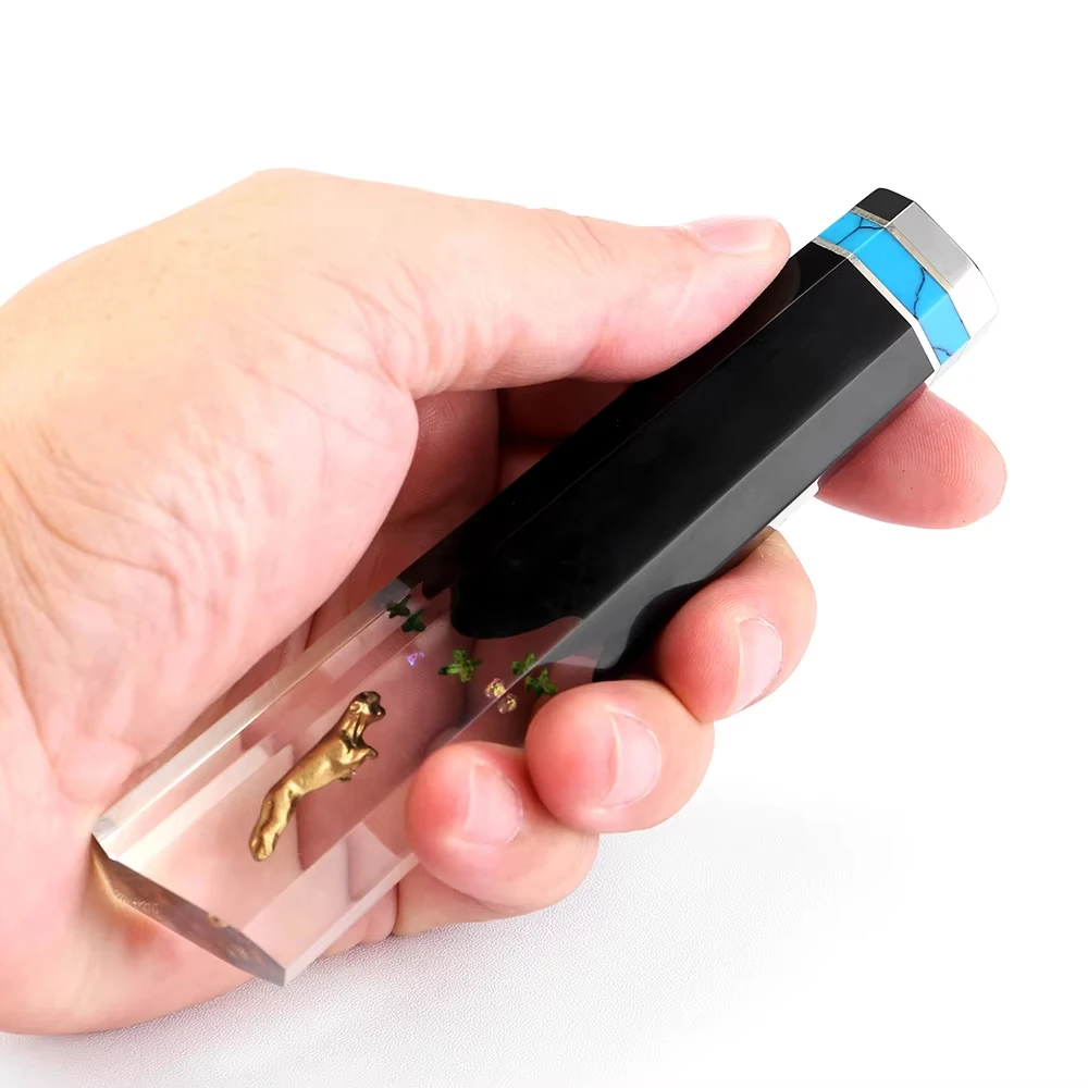 

Japanese Octagonal Resin Handle for Damascus Gyuto Knife, Chef's Knife, Santoku Knife - Universal Kitchen Knife DIY Handle Kit