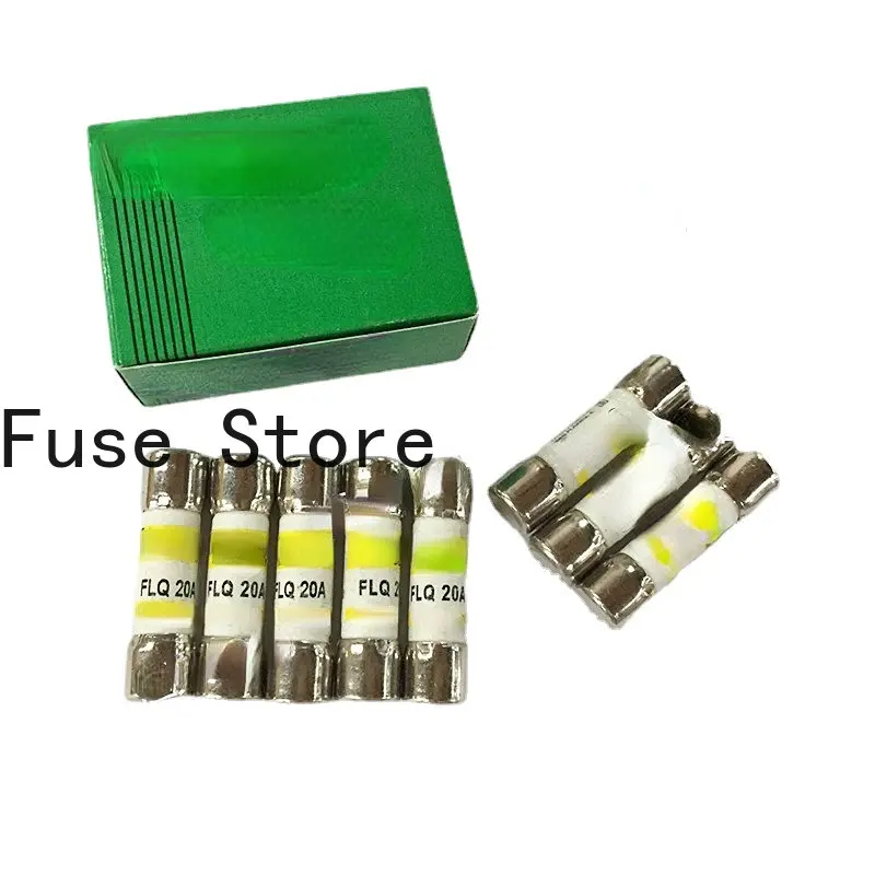 

10PCS FLQ15 Fuse Imported Delay Ceramic 15A 500V 10 * 38MM