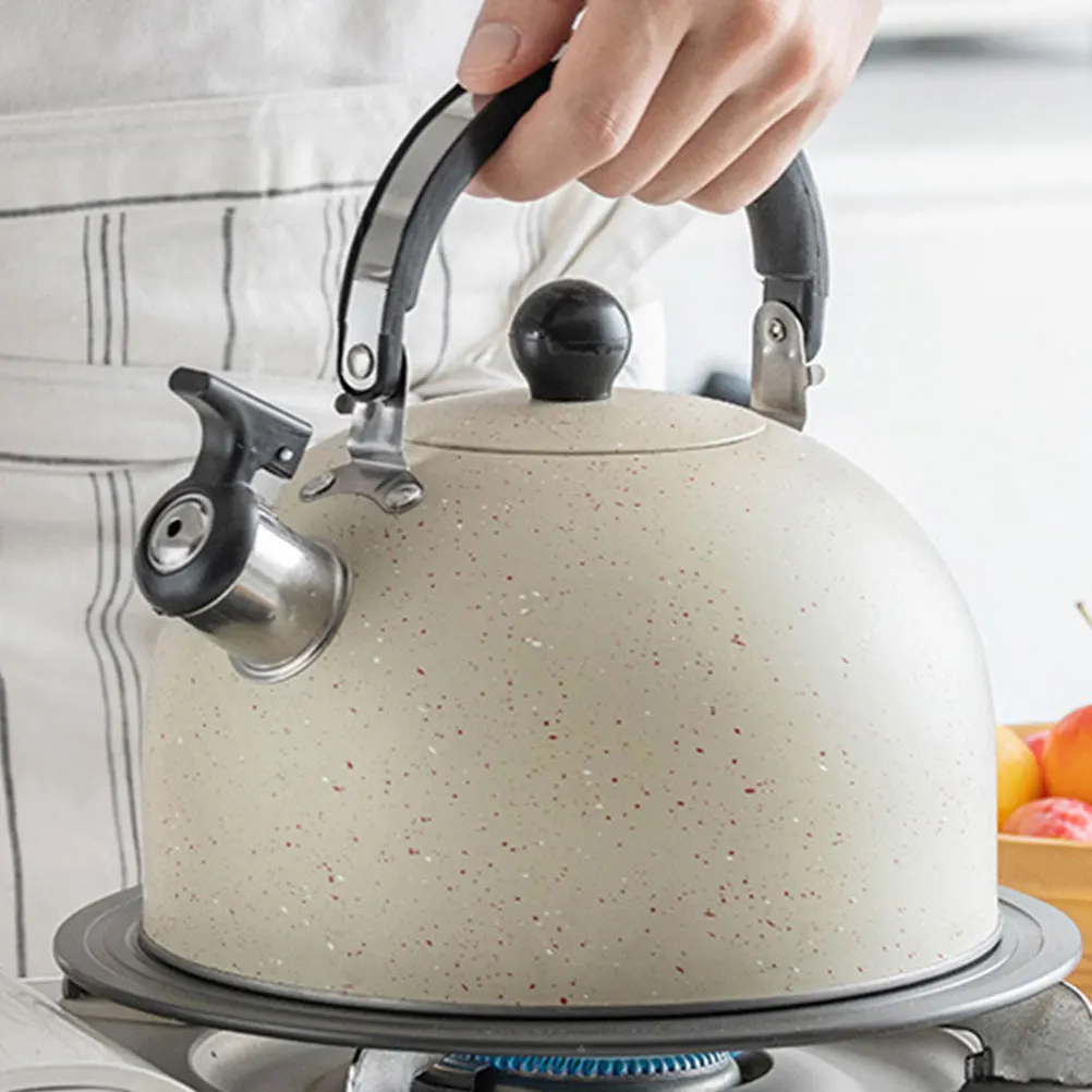 

Whistling Kettle 2.5L Stainless Steel Tea Kettle Stovetop Boiling Water Pot Restaurant Home Kitchen Use boil water kettle