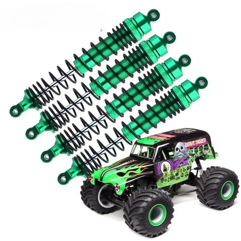โช้คอัพโลหะหน้าและหลัง 4 ชิ้น ขนาด 130 มม. สำหรับรถ Losi LMT 4WD แบบเพลาแข็ง รถบรรทุกมอนสเตอร์ 1/8 อะไหล่อัพเกรดรถบังคับวิทยุ