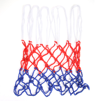 All-Weather Basketball Net Red+White+Blue Outdoor Indoor Basketball Hoop Net