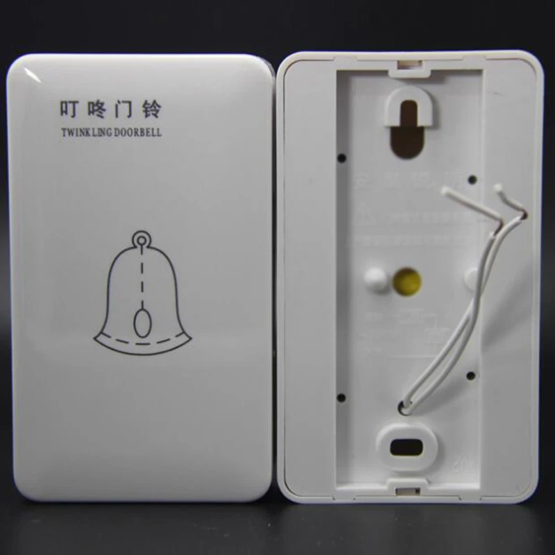 AC 220V Doorbell Wired White 120*70*40mm Chime Home Office Access Control System Quality Accessories Practical