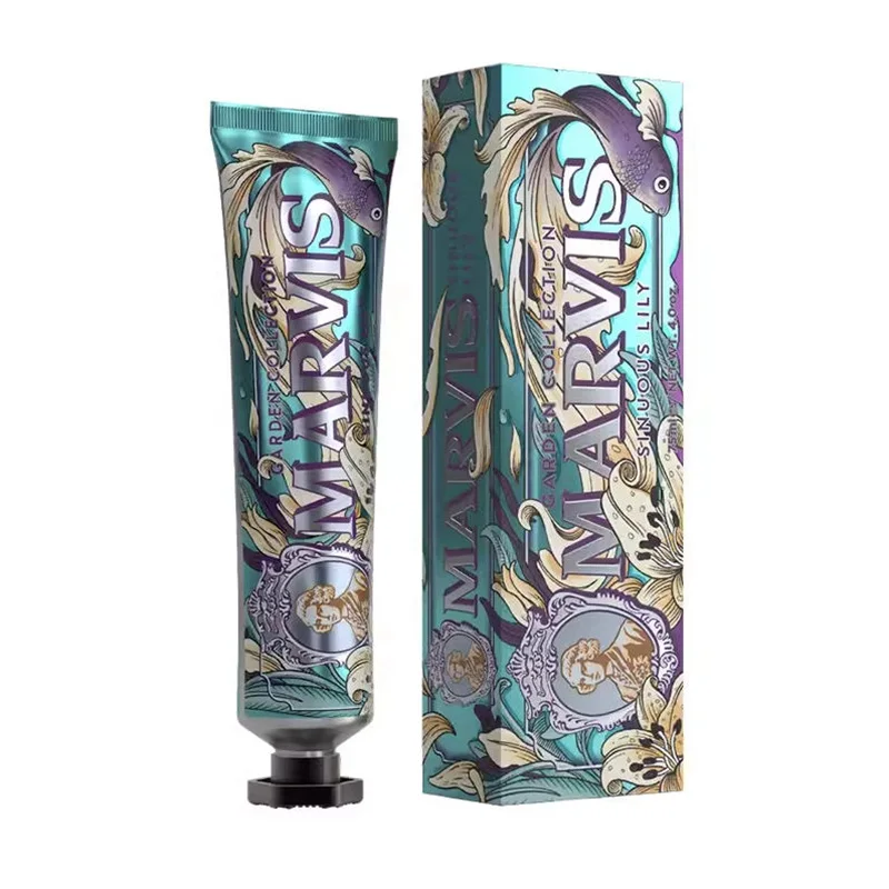 Marvis Whitening Healtmint Verfrissende Adem Tandpasta Italië Origineel 75ml Verwijdert Rookvlekken Vergeling Tandpasta Tanden Witter