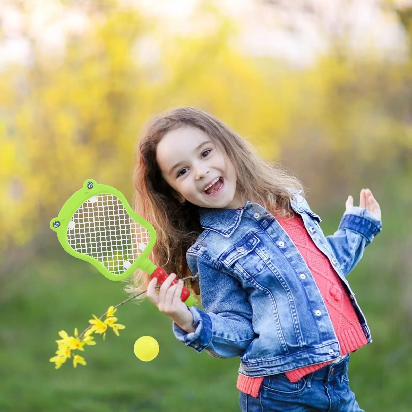 

Набор детских теннисных ракеток, 1 комплект, разноцветные, легкие, пластиковые, для занятий спортом в помещении и на улице, для детей 3-10 лет