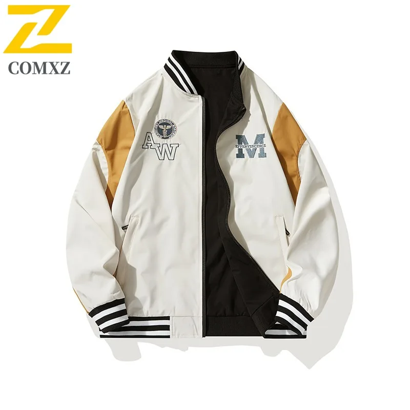 ​​2025 Men's Trendy Baseball Jacket Lightweight Outdoor Sport Coat Urban Streetwear Style Breathable Comfortable windbreaker