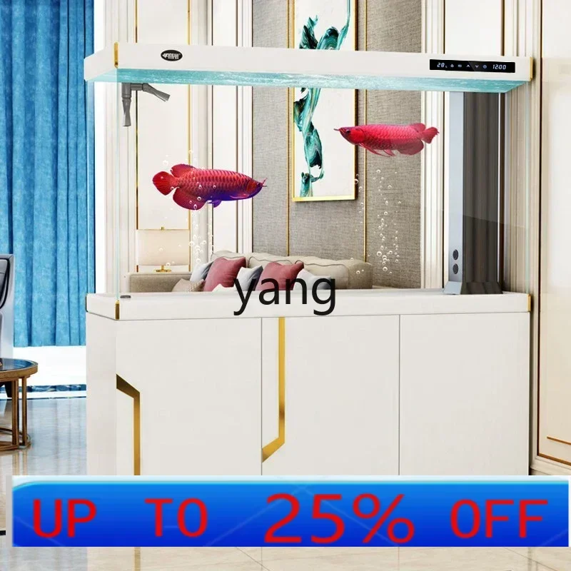 

Аквариум из ультрабелого стекла для гостиной, большой напольный аквариум-ширма для дома