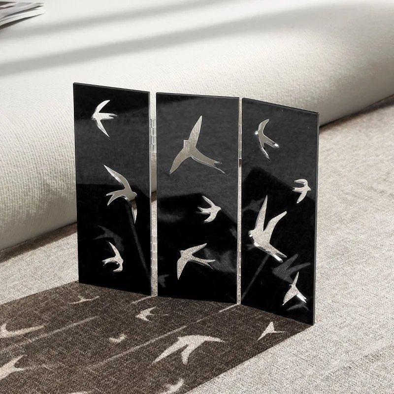 Ins Style Acrylic Desktop Swallow Screen Original Design Animal Photography Props Exhibition Hall Home Decoration Ornaments