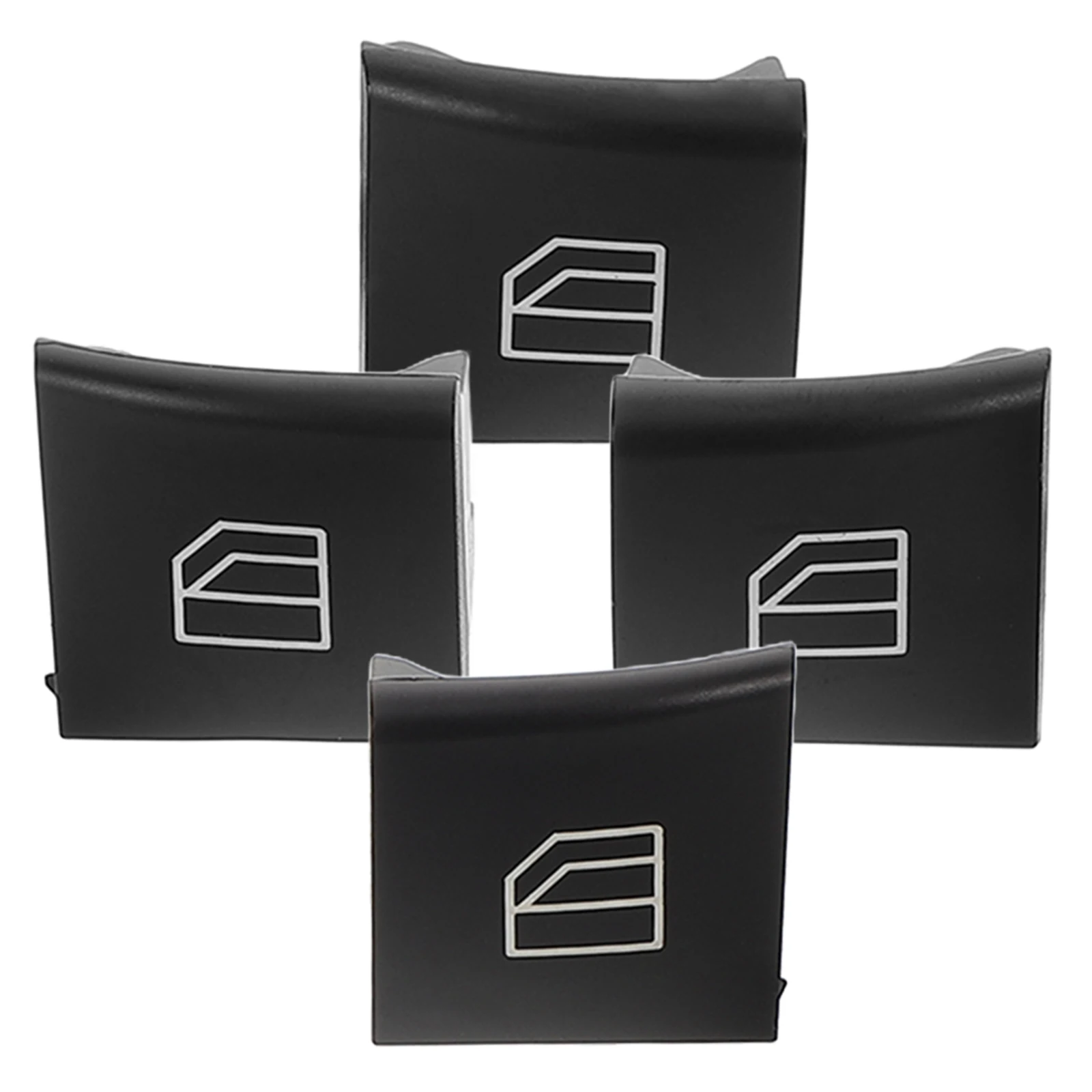

4 Pcs Black Window Switch Cover Car Control Center Console Button Repair Parts Compatible W164 X164 W251