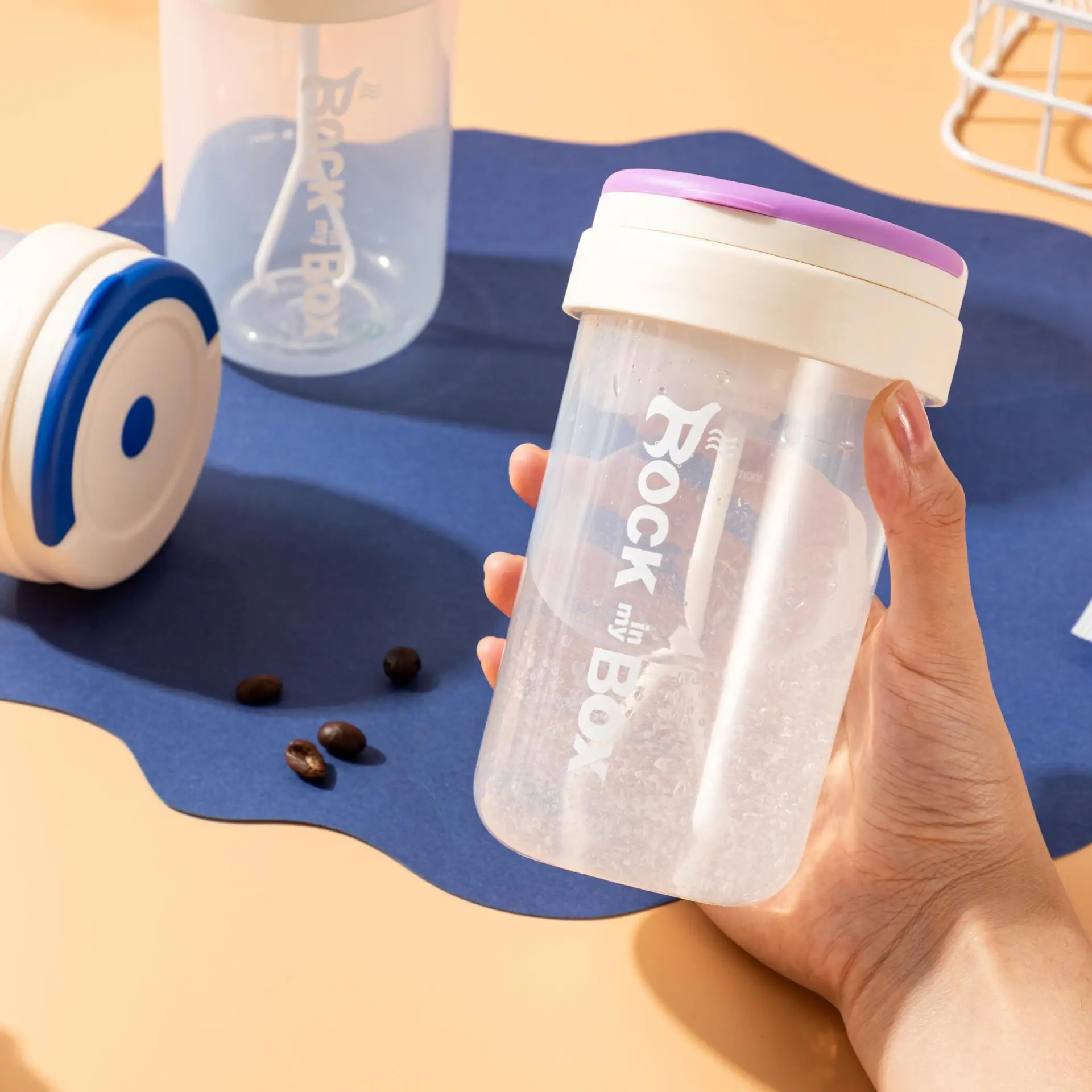 Vaso Mezclador Eléctrico de ado Alimenticio, Estilo Cleto y Auático, para Cé, Leche de Soja en Polvo y Proteína, a ...