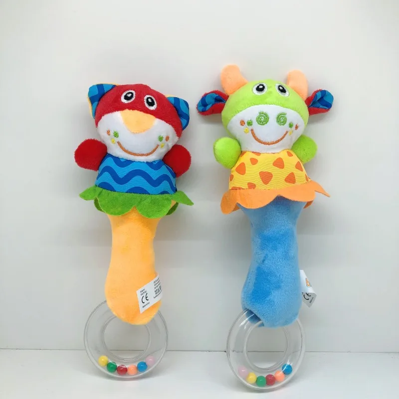 0-1 Year Old Gripping Hand Cranked Bell To Soothe Plush Toys Popular Baby Toys