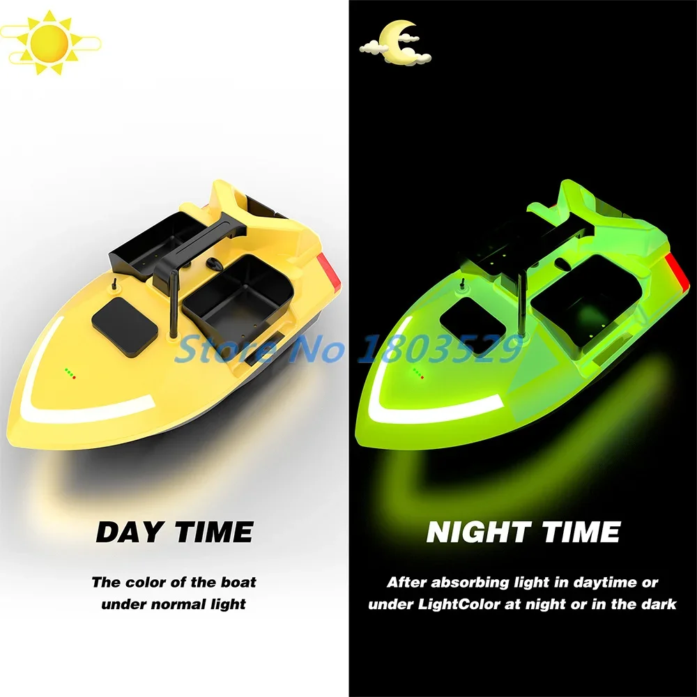 

40GPS Fixed Speed Cruise Professional Remote Control Bait Boat 500M GPS Auto Return 3 Hopper Waterproof RC Sonar Fishing Boat
