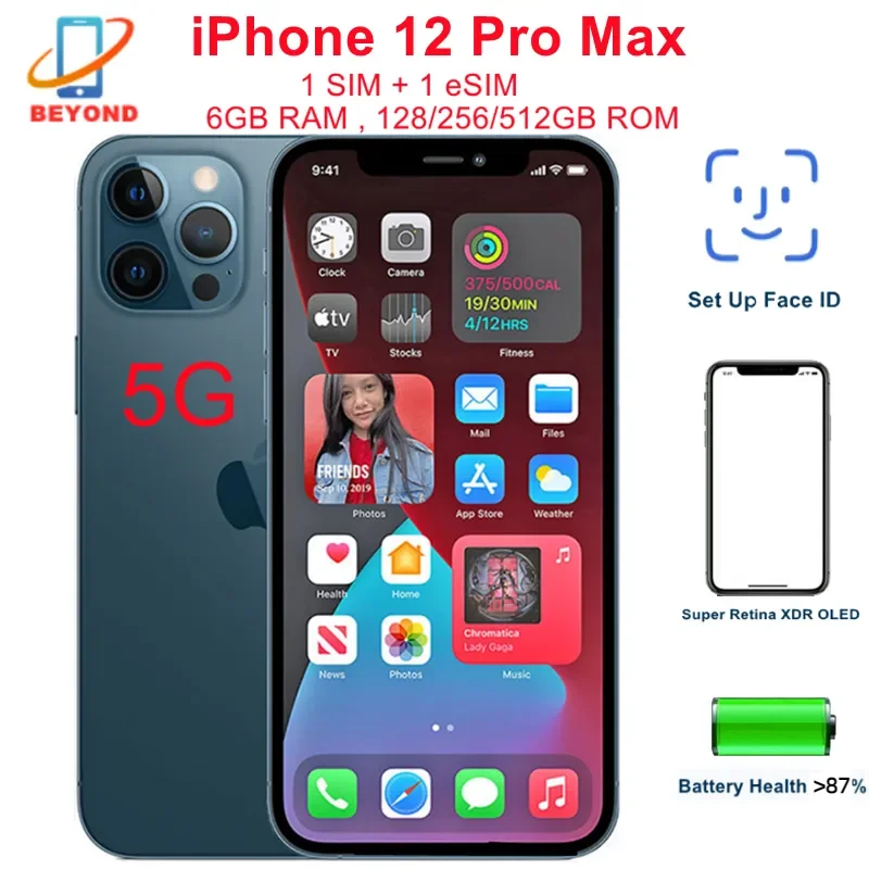 Genuine Apple iPhone 12 Pro Max 128/256/512GB ROM 6.7