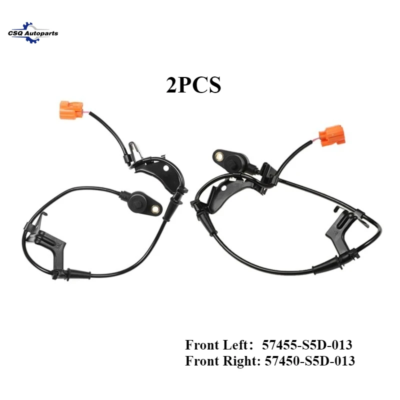 2PCS 57455-S5D-013 57450-S5D-013 Links/Rechts ABS Wielsnelheidssensor Voor HONDA CIVIC 1.7L Nieuwe