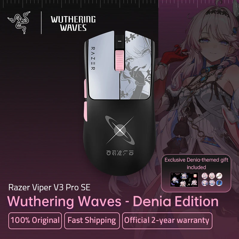 Mouse Gamer Sem Fio Razer Viper V3 Pro SE Edição FPS Esports Razer x Wuthering Waves Denia