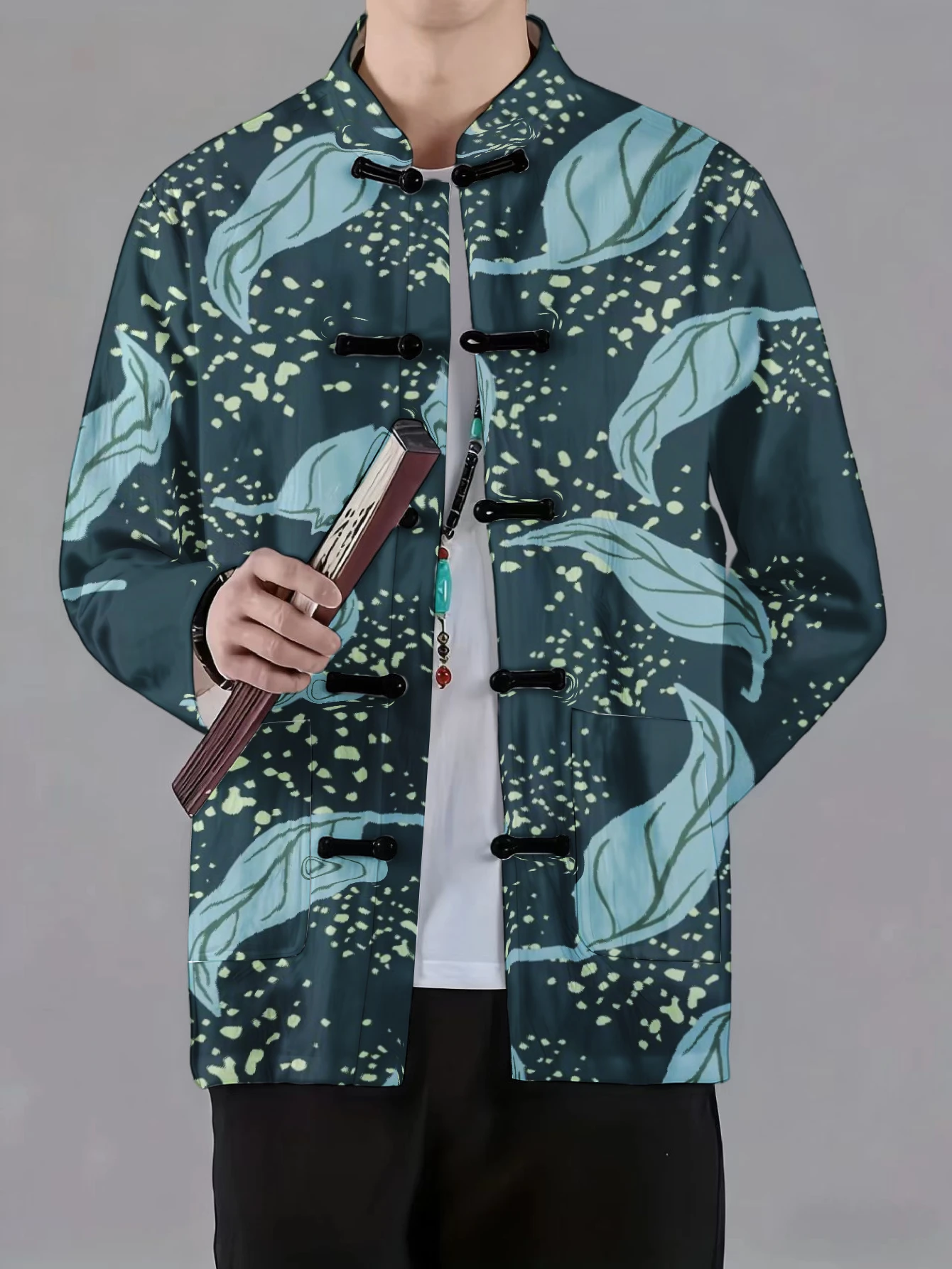 เสื้อแจ็คเก็ตผู้ชายคอจีน ติดกร - Craft And Art Difference บทวิจารณ์และราคา