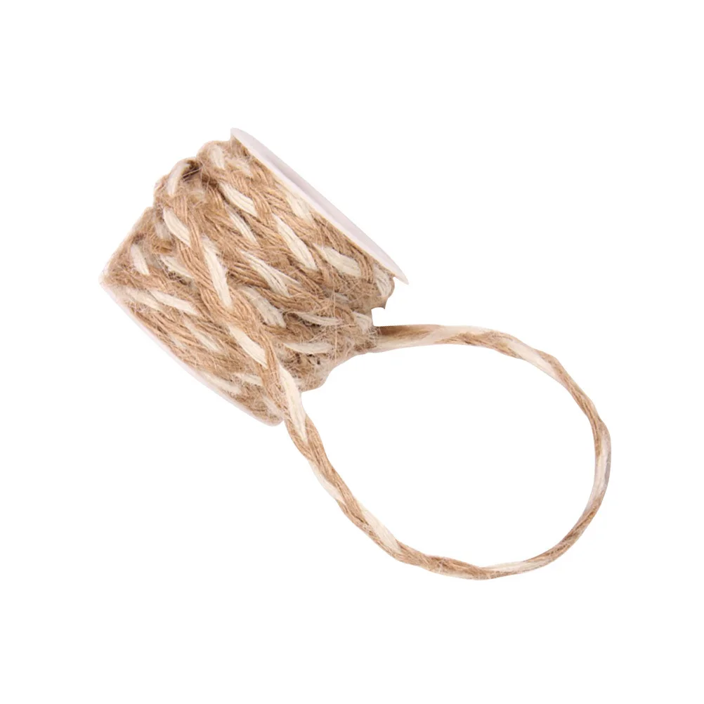 

5M Natural Jute Ribbon -Friendly Wearproof Burlap Twine For Diy Crafts Gifts Art Lessons Handmade Decoration Accessories