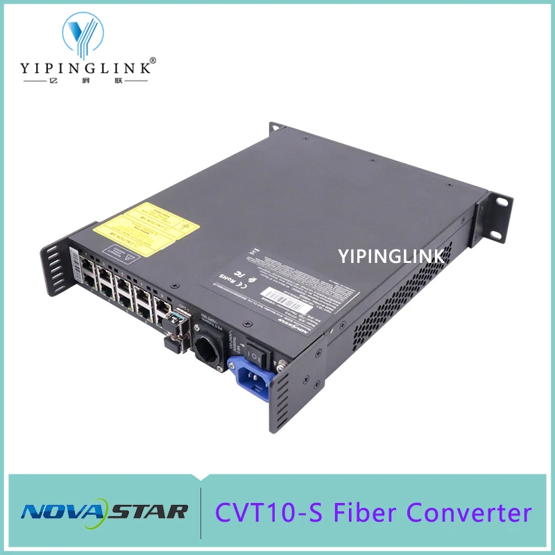 Novastar CVT10-S Fiber Converter Support VX1000 VX600 VX16S JR MCTRL4K NovaPro UHD With 10G OPT Port And 10 LAN Output