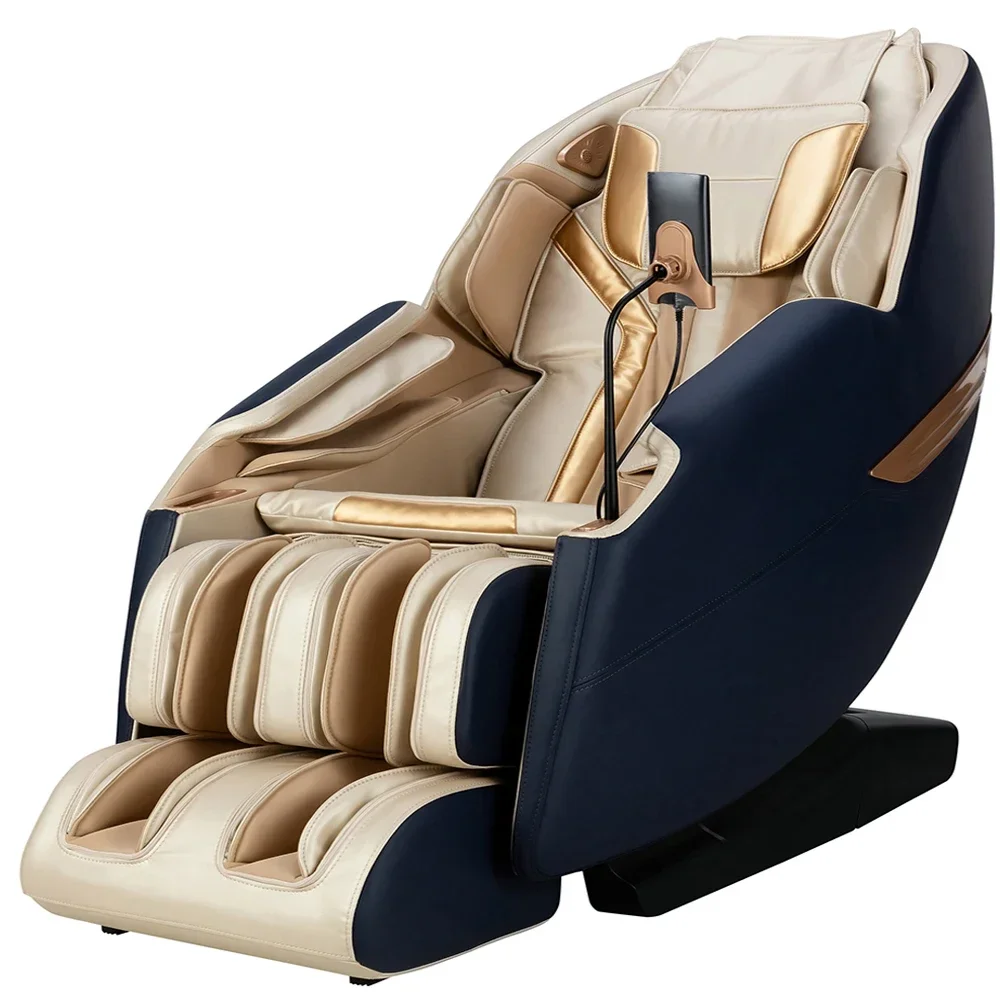 Sillón de masaje ajustable de lujo, sillón reclinable de gravedad cero para relajación en el hogar, silla de posicionamiento cómoda