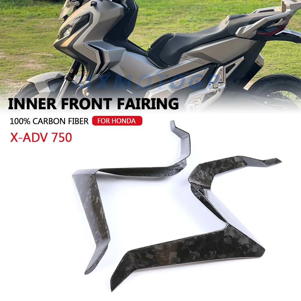 

For Honda X ADV 750 X-ADV 750 2017 2018 2019 100% Carbon Fiber Inner Front Fairings Motorcycle Accessories