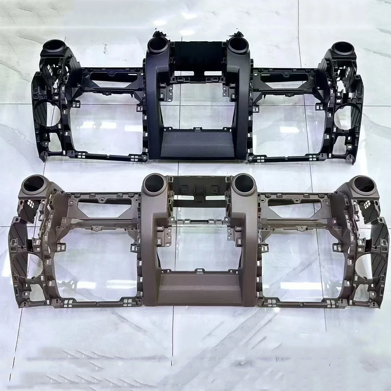 طقم لوحة القيادة LC76 LC79 بديل مطور لملحقات Land Cruiser 70 76 79 LHD/RHD بني رمادي #3