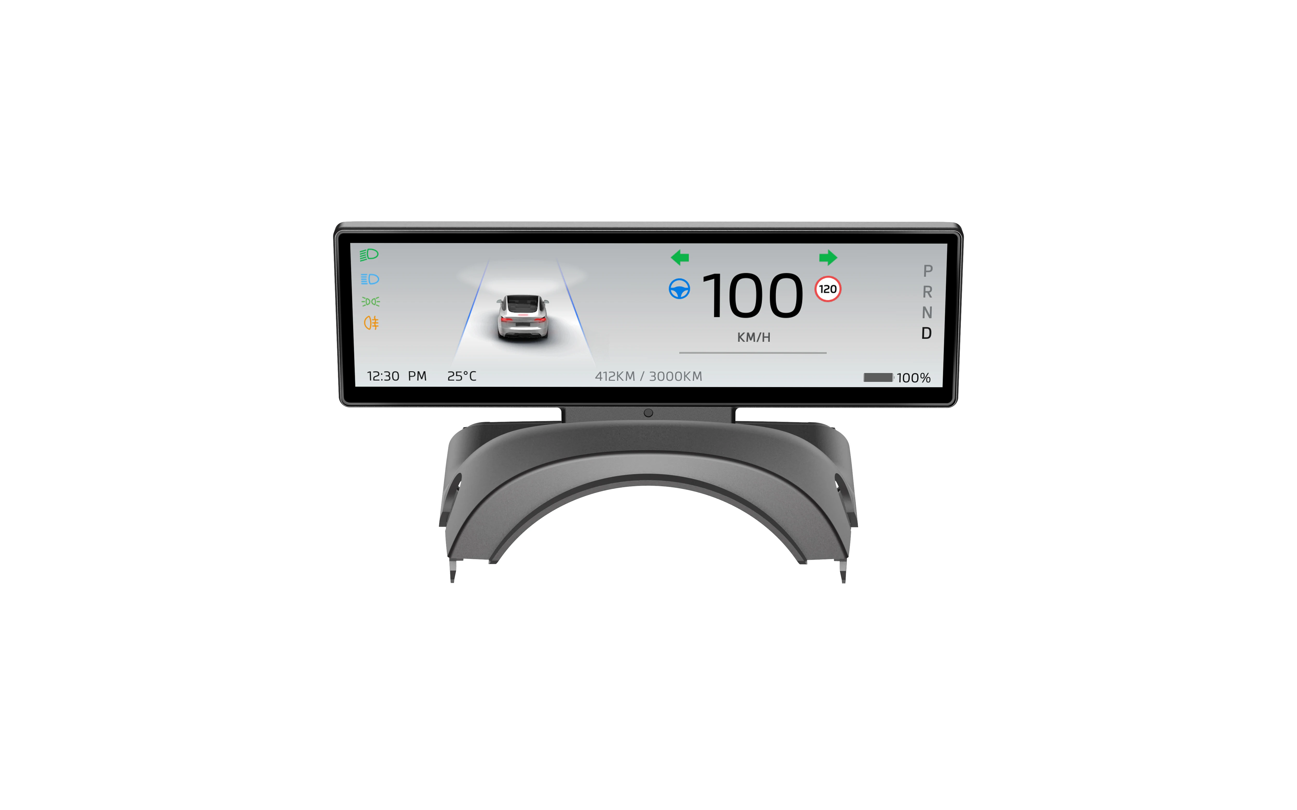 

8.8in Car Digital Dashboard Heads Up For Tesla Model 3 Y Support Wireless CarPlay Android Auto (Not for Model 3 Highland 2024)