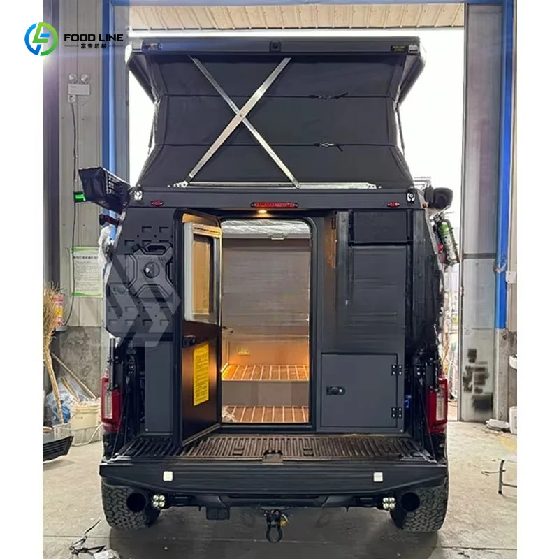 Customized Off Road Australian Pop Up Camper Heavy Duty Slide In Type For Pickup Truck Outdoor Adventure