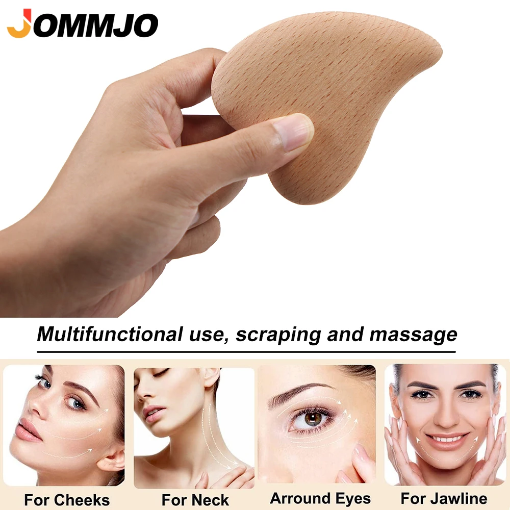 

1Pcs Wooden GuaSha Scraping Massage Tool GuaSha Board, Facial Body Care, Relaxing Soft Tissue Tools - Reduce Head,Neck,Back Pain