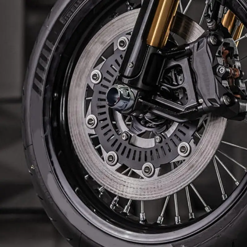 1pair Universal Motorcycle Wheel Protection Crash Pad Motorbike Crash Protectors Alloy Motocross Falling Front Fork Slider Cups