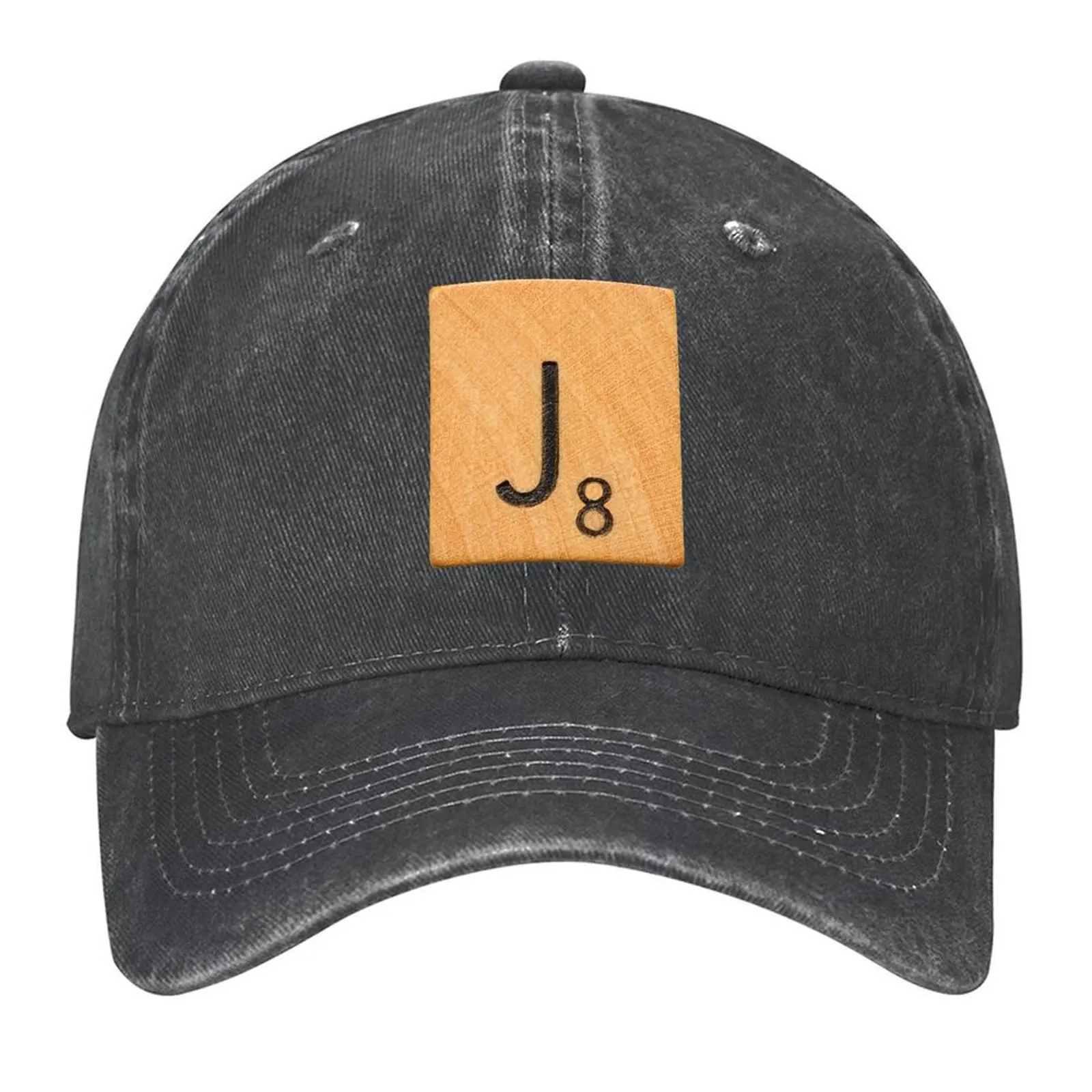 

Scrabble Letter Tile 'J' Baseball Cap Horse Hat Snap Back Hat Vintage black Women's Beach Outlet Men's