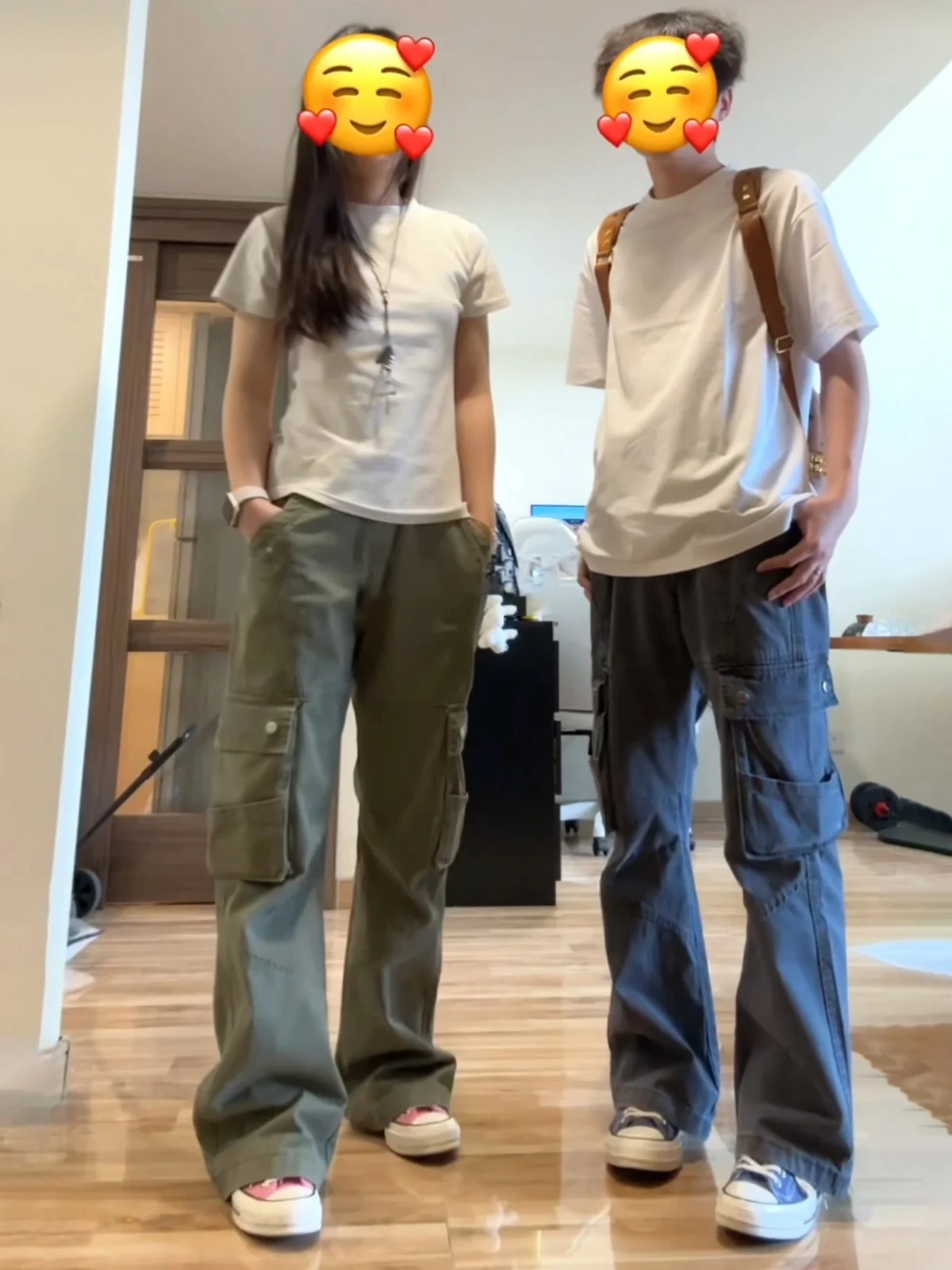 

American Vintage Logging Men's Spring Neutral Sle Waed Patchwork Knife Pants Casual Workwear Straight Leg Trousers