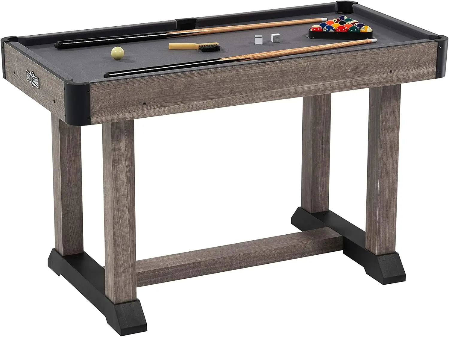 

Compact Preassembled Billiard Table with Accessories, Perfect for Family Game Rooms